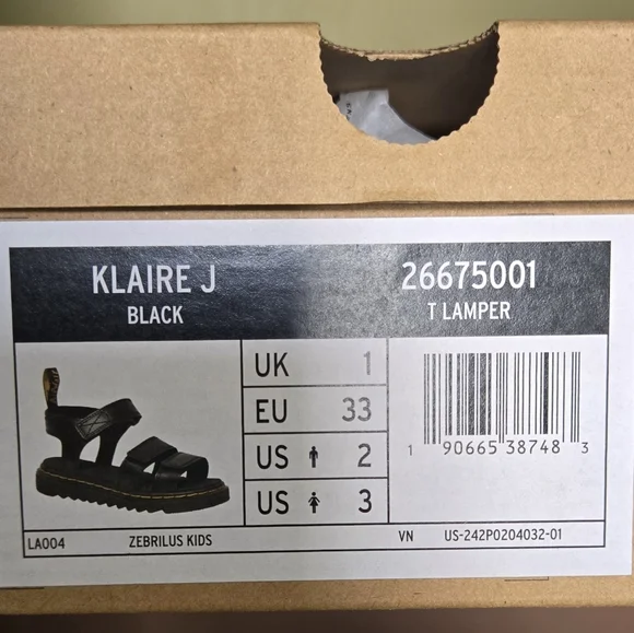 Dr. Martens Black Klaire Sandals - Picture 4 of 8